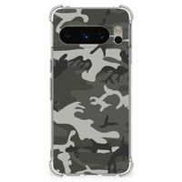 Google Pixel 8 Pro Doorzichtige Silicone Hoesje Army Light