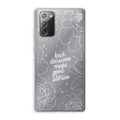 Good stories: Samsung Galaxy Note 20 / Note 20 5G Transparant Hoesje