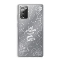 Good stories: Samsung Galaxy Note 20 / Note 20 5G Transparant Hoesje