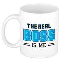 Cadeau mok voor je baas - blauw - grappig - keramiek - 300 ml - boss