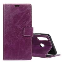 Retro Crazy Horse textuur horizontale Flip lederen case voor Huawei P30 lite met portemonnee & houder & kaartsleuven & fotolijstjes (paars)
