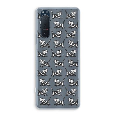 Zwarte poes: Sony Xperia 5 II Transparant Hoesje