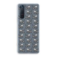 Zwarte poes: Sony Xperia 5 II Transparant Hoesje