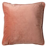 Dutch Decor - FINN - Sierkussen 60x60 cm - velvet - effen kleur - Muted Clay - roze - thumbnail