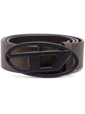 Diesel ceinture B-1DR Oval D en cuir - Marron
