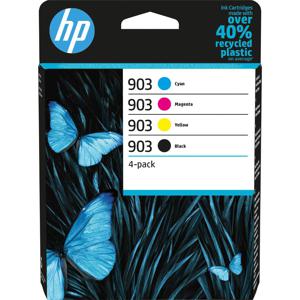 HP 903 Inktcartridge 4-pack Origineel Zwart, cyaan, magenta, geel 6ZC73AE Inkt