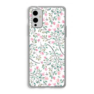 Sierlijke bloemen: OnePlus 9 Transparant Hoesje