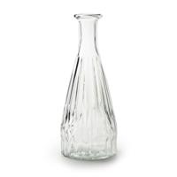 Bloemenvaas Patty - helder transparant glas - D8,5 x H21 cm - fles vaas - thumbnail