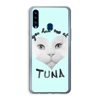 You had me at tuna: Samsung Galaxy A20s Transparant Hoesje