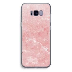 Roze marmer: Samsung Galaxy S8 Plus Transparant Hoesje