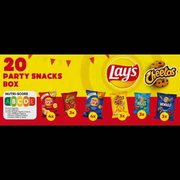 Lay&apos;s Cheetos Snackbox Chips 20 uitdeelzakjes bij Jumbo