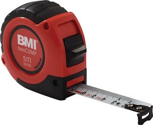 BMI Rolbandmaat | lengte 5 m | breedte 19 mm | EG II ABS automatic SB | 1 stuk - 472541021 472541021