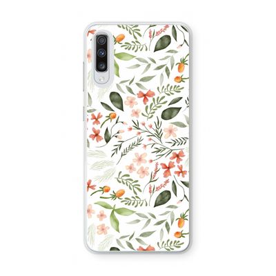Sweet little flowers: Samsung Galaxy A70 Transparant Hoesje
