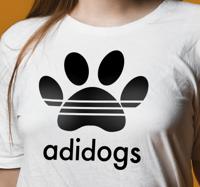 Adidogs liefdevolle dieren t-shirt
