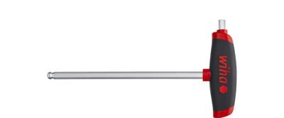 Wiha U540DS080200C-01 Stiftsleutel met dwarsgreep ComfortGrip zeskantkogelkop met zijpunt, mat verchroomd 8.0 mm - 45458