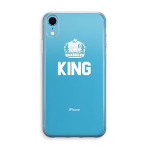 King zwart: iPhone XR Transparant Hoesje