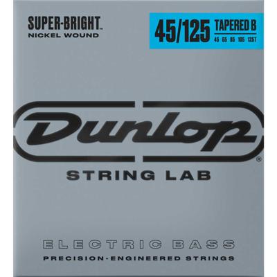Dunlop DBSBN45125T Super Bright Nickel Wound Bassnaren 5-Snarig Tapered B (45-125)