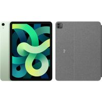 Apple iPad Air (2020) 10.9 inch 256 GB Wifi + 4G Groen + Logitech Touch Toetsenbord Hoes - thumbnail