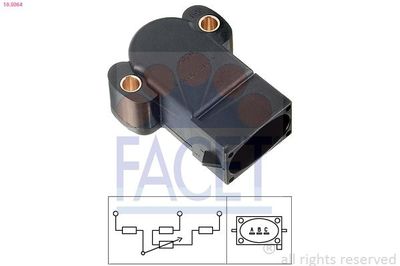Sensor, smoorkleppenverstelling 105064