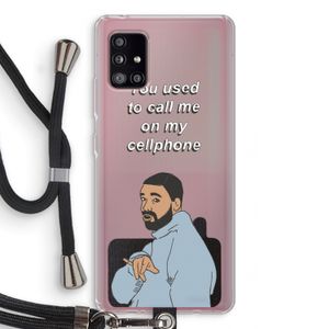 Hotline bling: Samsung Galaxy A51 5G Transparant Hoesje met koord