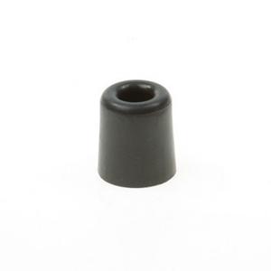 Deurbuffer / deurstopper van rubber - 3x - zwart - 50 x 30 mm - deurstop met schroef bevestiging