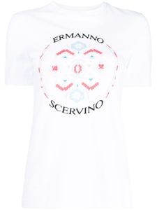 Ermanno Scervino t-shirt cintré à manches courtes - Blanc