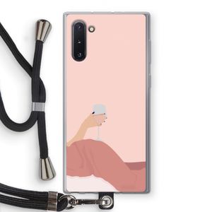 Wine: Samsung Galaxy Note 10 Transparant Hoesje met koord