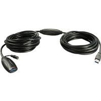 Lindy 43099 15m USB A USB A Mannelijk Vrouwelijk Zwart USB-kabel