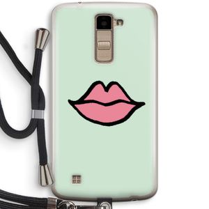 Kusje: LG K10 (2016) Transparant Hoesje met koord