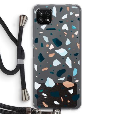 Terrazzo N°13: Samsung Galaxy A22 5G Transparant Hoesje met koord