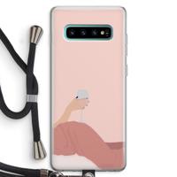 Wine: Samsung Galaxy S10 Plus Transparant Hoesje met koord - thumbnail