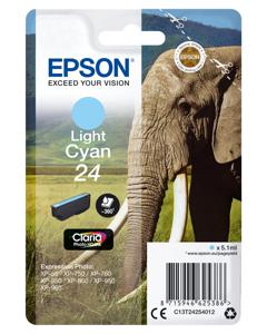 Epson Inktcartridge T2425, 24 Origineel Lichtcyaan C13T24254012