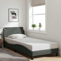 Bedframe "Dover" 90x190 cm stof donkergrijs