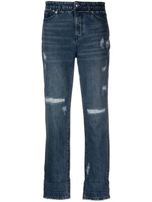 Armani Exchange jean J06 à coupe courte - Bleu