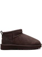 UGG bottines Classic Ultra Mini en daim - Marron - thumbnail