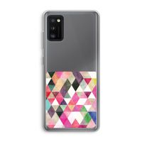 Gekleurde driehoekjes: Samsung Galaxy A41 Transparant Hoesje