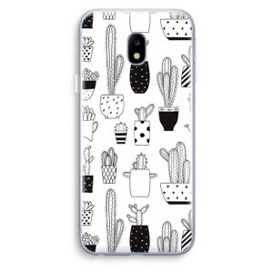 Cactusmotief: Samsung Galaxy J3 (2017) Transparant Hoesje