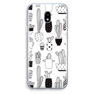 Cactusmotief: Samsung Galaxy J3 (2017) Transparant Hoesje