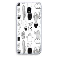 Cactusmotief: Samsung Galaxy J3 (2017) Transparant Hoesje Cactusmotief: Samsung Galaxy J3 (2017) Transparant Hoesje