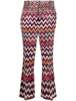 Missoni pantalon ample à motif zig-zag - Rose - thumbnail