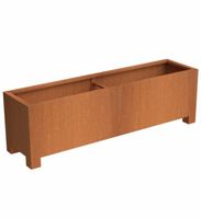 Andes cortenstaal met poten 150x50x60 cm plantenbak - thumbnail