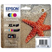 Epson 603 XL inktcartridge 1 stuk(s) Origineel Hoog (XL) rendement Zwart, Cyaan, Magenta, Geel - thumbnail