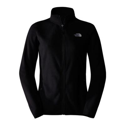 The North Face 100 Glacier Full Zip Fleece Dames TNF Black - NPF XL