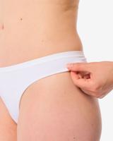 HEMA Damesstring naadloos micro wit (wit)