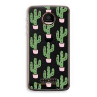 Cactus Lover: Motorola Moto Z Force Transparant Hoesje - thumbnail