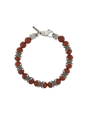 Emanuele Bicocchi bracelet orné de jaspes - Rouge