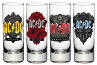 AC/DC Shotglass 4-Pack Black Ice - thumbnail