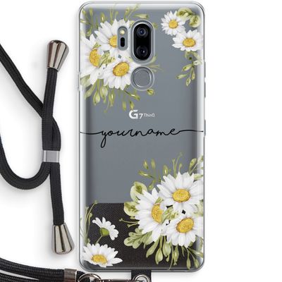 Daisies: LG G7 Thinq Transparant Hoesje met koord