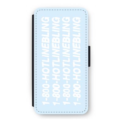 Hotline bling blue: iPhone 12 Pro Flip Hoesje