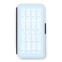 Hotline bling blue: iPhone 12 Pro Flip Hoesje